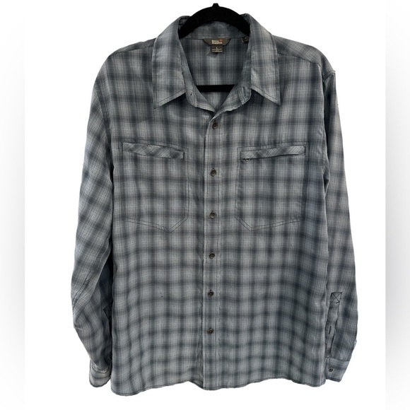 Royal Robbins Men’s Shirt‎ Large Very Good Condition Green/Grey - Picture 1 of 3